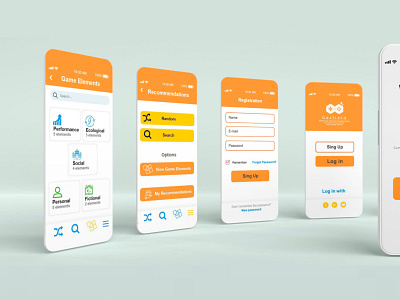 G.a.r.f.i.e.l.d. APP app design gamification ui ux