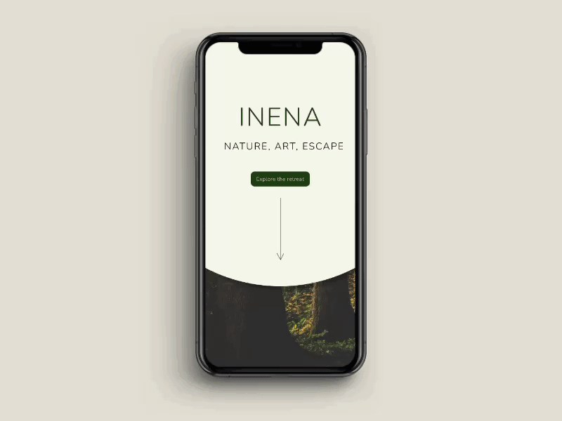 Inena Retreat Concept Design branding retreat ux web web design