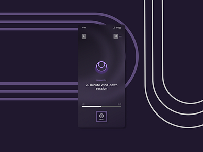 Guided Meditation App Concept