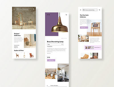 Retail Ecommerce Web App Concept app branding decor design ecommerce figma furniture retail ux web design