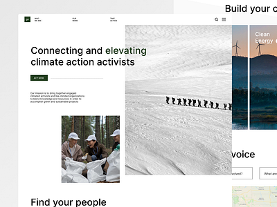 Climate Activism Web App Concept