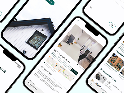 Perfect Properties Concept App app branding design figma investment property real estate ui ux