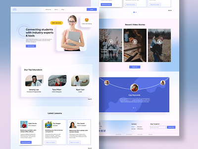 Education & Mentorship Web App Concept branding design education figma illustration mentorship ux web app web design