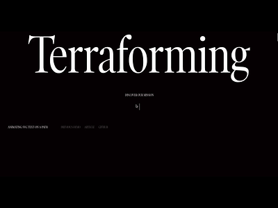 Terraforming: Layout for Animating SVG Text on a Path animation css effect html layout scroll svg svg animation template uidesign website