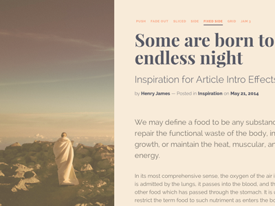 Article Intro Effects article css effect typography