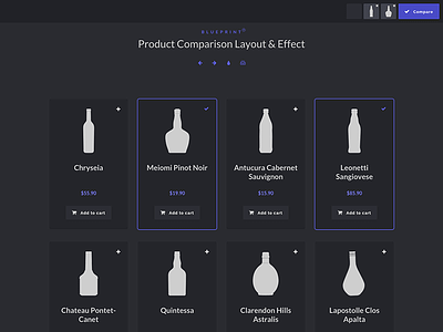 Product Comparison Layout & Effect