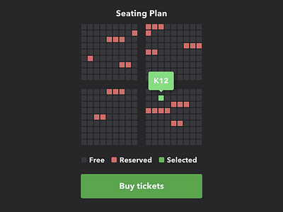 Seating Plan cinema seating plan tooltip