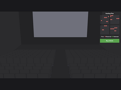Cinema with Seating Plan 3d cinema demo seating plan