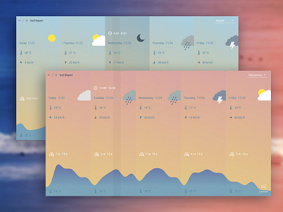 Surf Report Template animation css graph html javascript surfing svg template weather