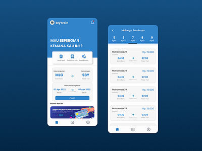 Train Ticket Apps | Ui Mobile