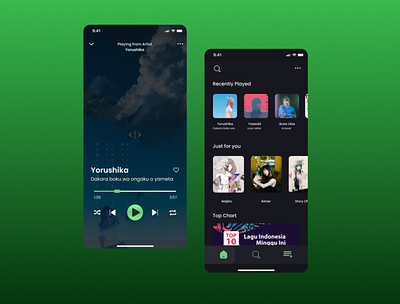 Listening Music Apps | Ui Mobile listening music mobile apps ui