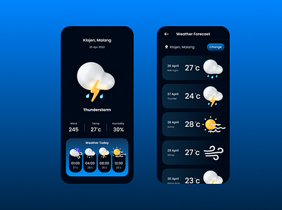 Weather Apps | Ui Mobile Design apps mobile ui weather