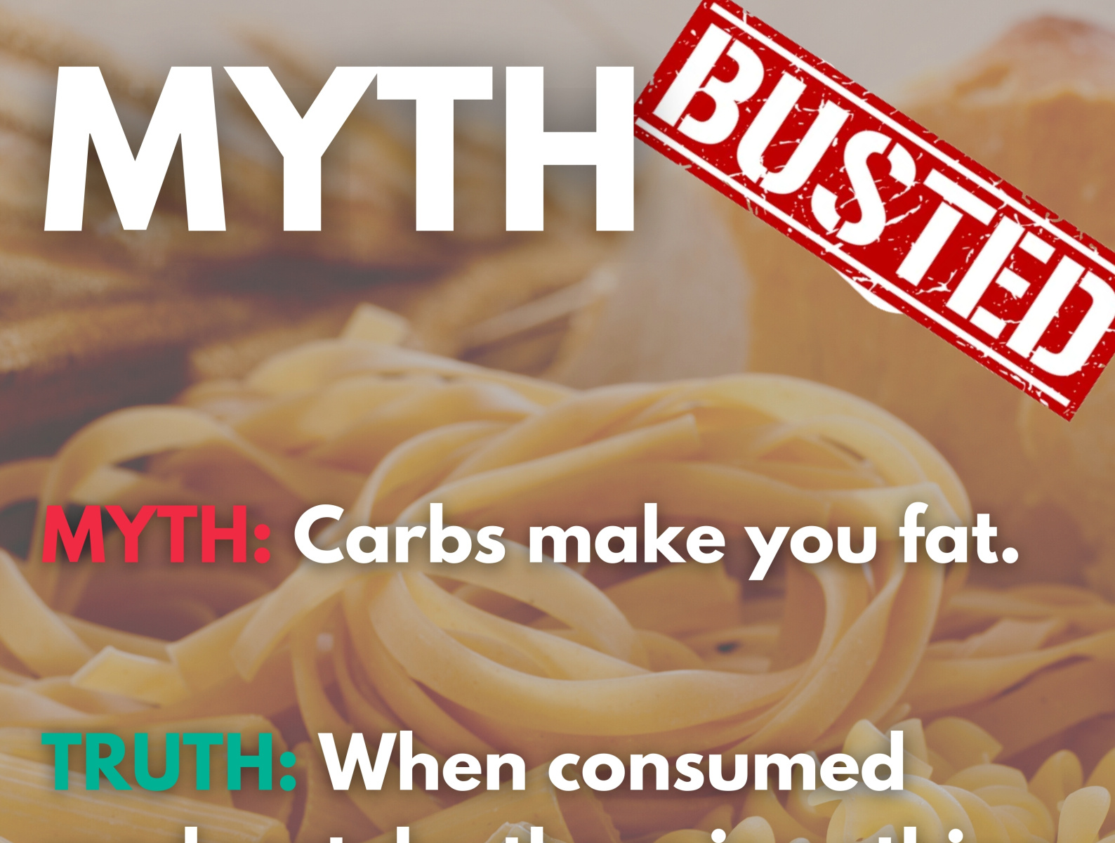 Myth about carbs busted by Savvy Beverage on Dribbble