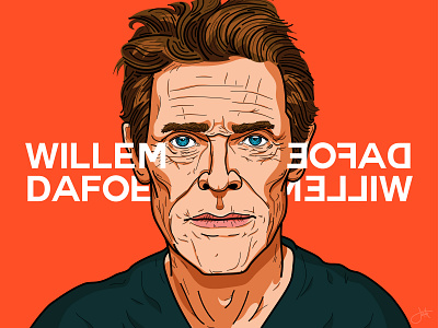 Willem Dafoe actor cheekbones deathnote design florida illustration illustrator johnwick lighthouse portrait spiderman togo