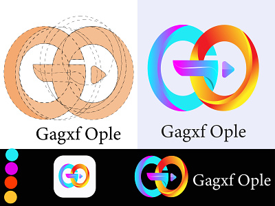 G O abstract golden ratio logo app branding design golden golden ratio graphic design icon illustration logo typography ui vector