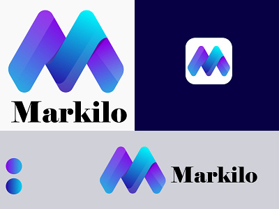 M 3D abstract letter logo 3d letter logo app branding design golden golden ratio icon illustration letter logo logo vector