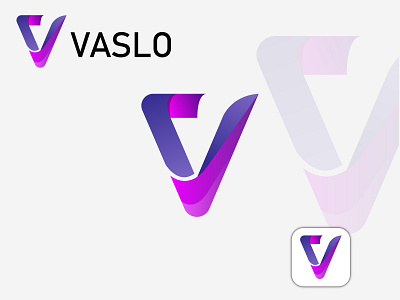 V abstract letter logo