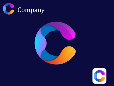 C abstract letter logo