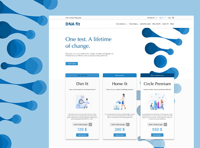 DNA fit UI Redesign design graphic design illustration u ui ux