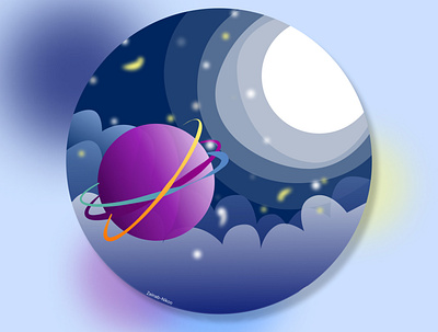 Galaxy illustration set /No.1 3d animation galaxy graphic design painting vector