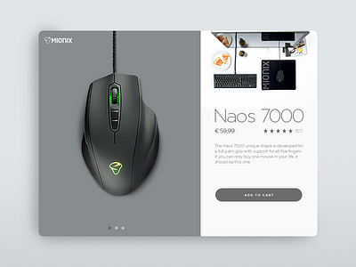 Mionix Product Card app colors gaming mionix mouse product tech uiux