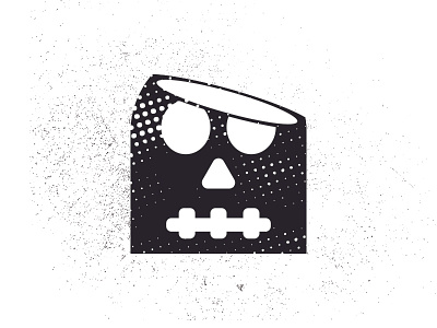 Skull Ghost black design ghost grunge halloween skull vector white