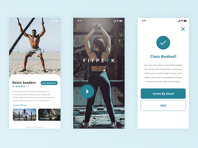 Fitpeak cardio clean colors design fitness fitness app flat gym interface minimal ui uiux ux