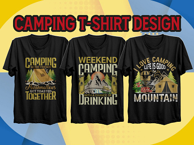 camping custom tshirt design