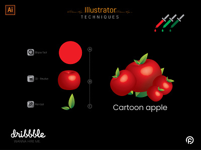 Cartoon Apple | Design Presentation | Apple Drawing ads design apple drawing branding design presentation illustration logo