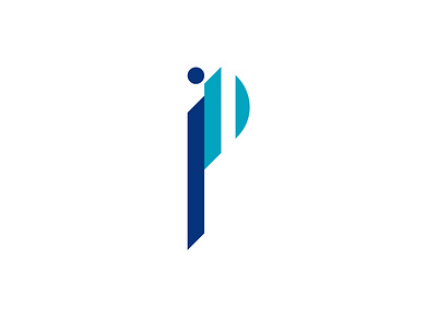 the "ip" graphic design logo