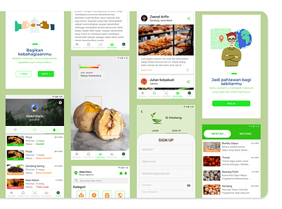 Si Madang UX Design app design food food loss food waste green mobile mobile design ui user centered design user experience user interface ux