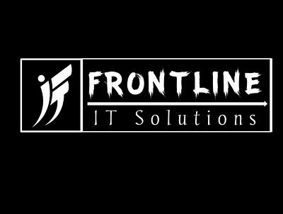Frontline IT Solutions branding company creative creativity design free logo graphic design icon illustration it logo ui ux vector
