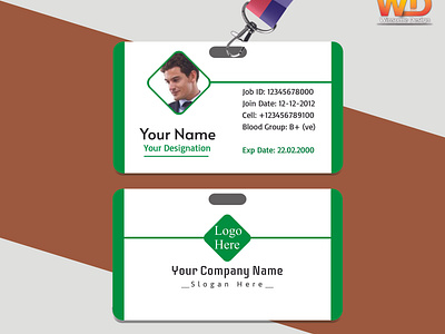 Company business id card design