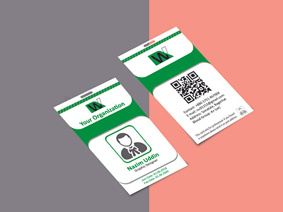 Office staff identity card design_personal id card design