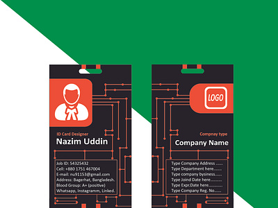 Creative id card design_ company id card