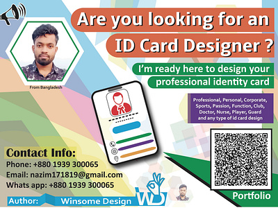 Are you looking for an identity card designer ??