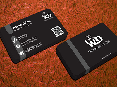 Professional Business Card Design black card design business card design visiting card desing