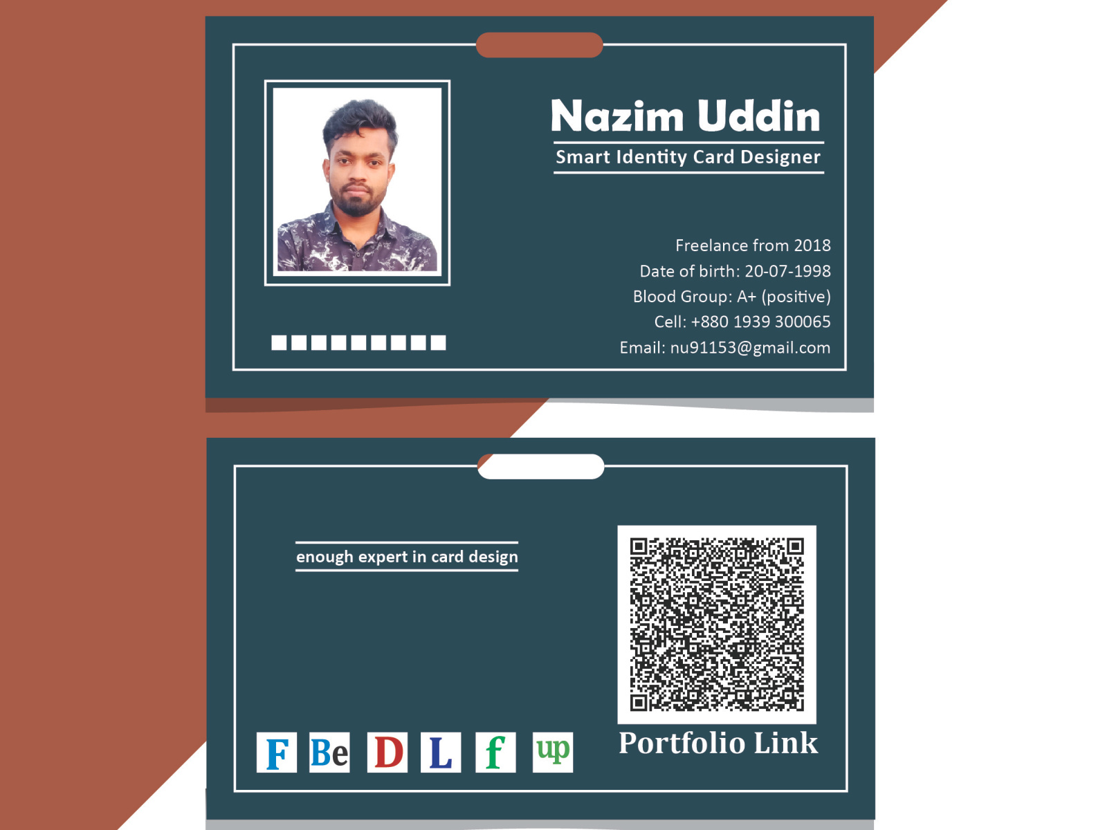 My identity card design template_freelancer id card design by Md ...