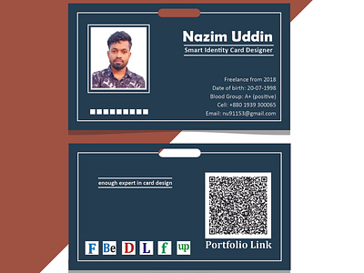 My identity card design template_freelancer id card design