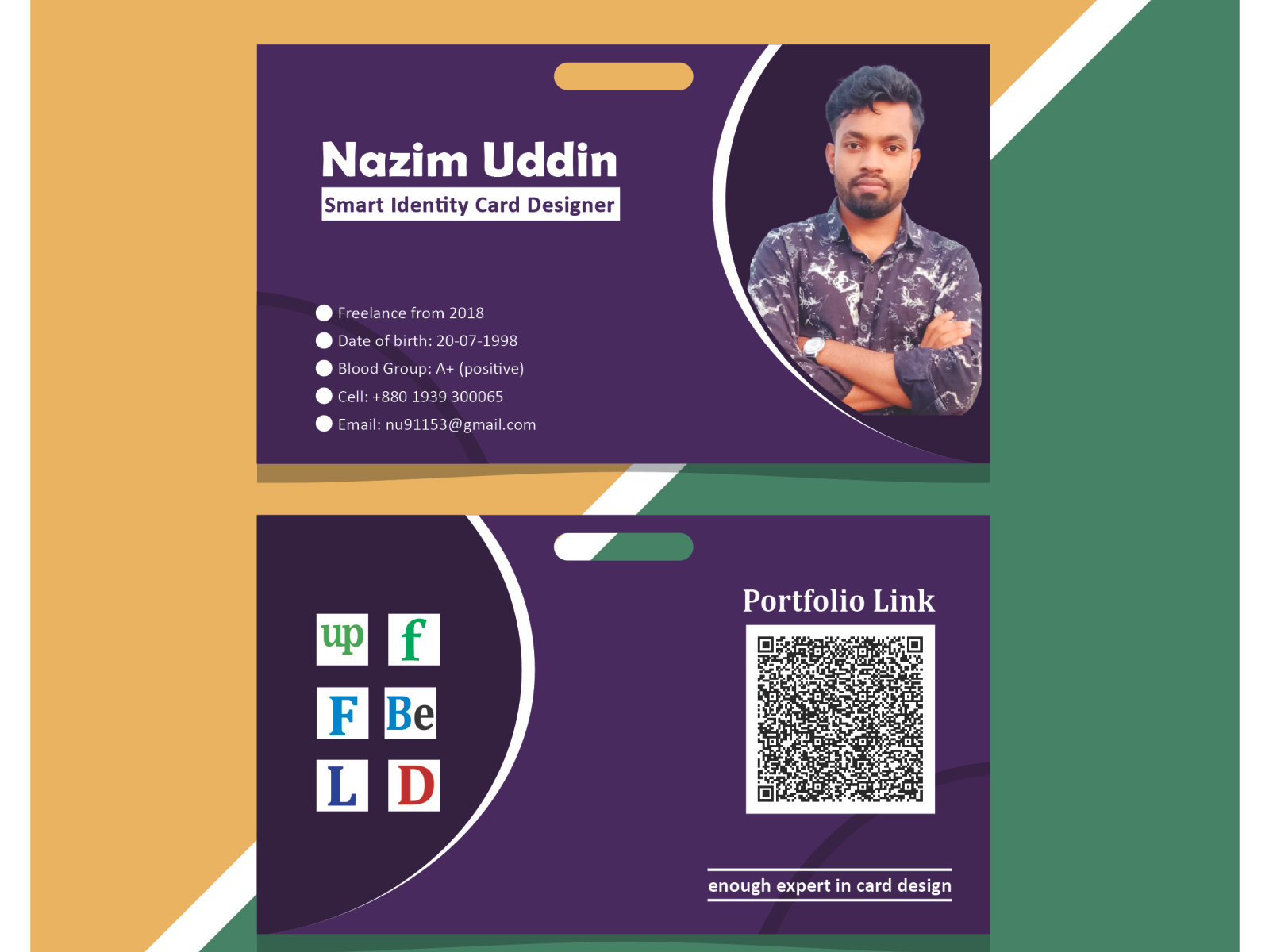 My identity card design template-id card design by Md. Nazimuddin on ...