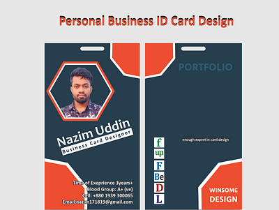 Modern smart business id card design template business id card design card design creative id card modern id card smart id card