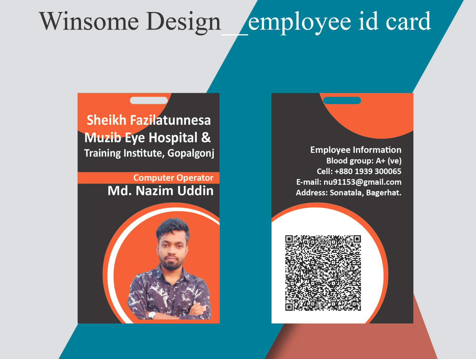 Employee Id Card Design Template job Id By Md Nazimuddin On Dribbble