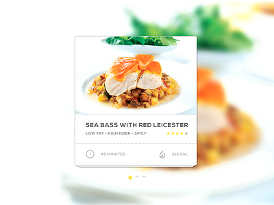 Recipe Widget ( Fish :) calories cooking fish leicester light nutrition preparation prepare recipe sea sea bass ui