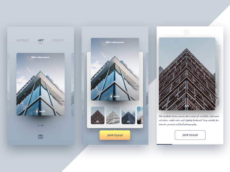 Camera Filter by peter on Dribbble