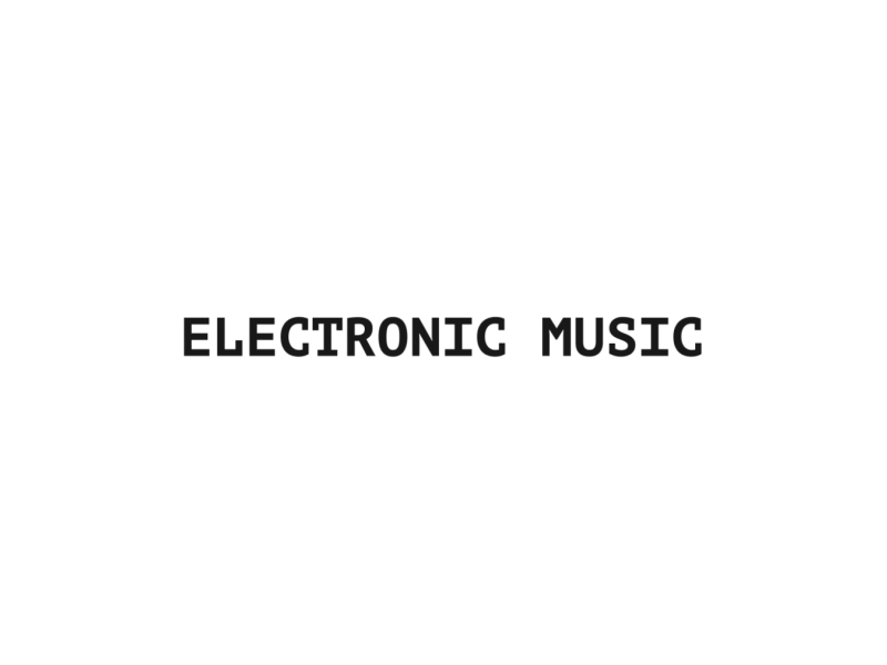 Electronic music 3.0 app motion titles