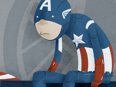 Captain Sleepyhead avengers captain america character illustration marvel movie steve rogers