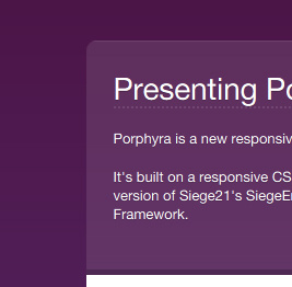 Porphyra - a Joomla Template