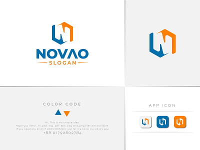 Novao Logo Design | Abstract Logo Design
