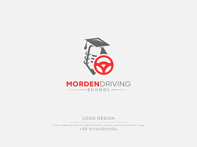 Modern Driving School Logo Design | Abstract Logo Design