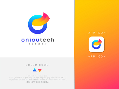 Oniou Tech Logo Design | Abstract Logo Design